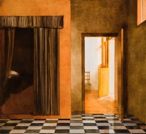 Bedroom. According to Pieter de Hooch