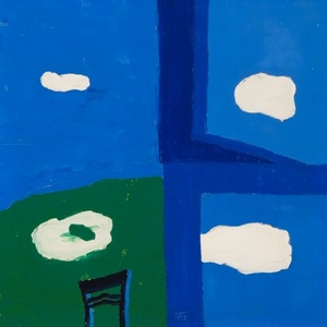 Chair behind the window
