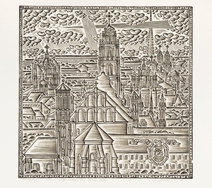 Miesto vaizdas nuo Bekešo kalno. Iš ciklo „Vilnius“