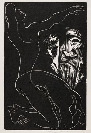 Human. Illustration of the poems collection by E. Mieželaitis