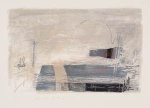 Bluish lane of fog I