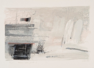 Bluish lane of fog II