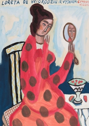 Loreta with a Mirror and Cherries