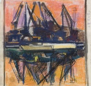 Cranes at a port