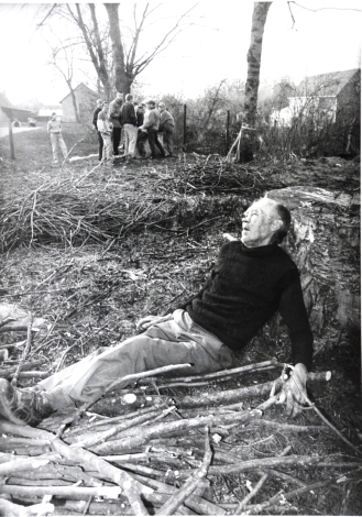 Grimaces of the weary village
