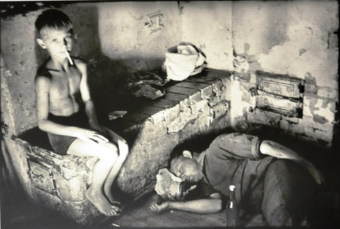 Grimaces of the weary village