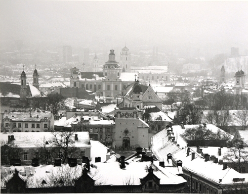 Senamiesčio panorama su Aušros Vartais II. Vilnius