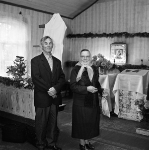 Stanislava And Venalijus Novokovai At Bobriškis Praying House Of Old Believers.