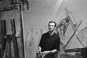 Tapybos studentas Arvydas Šaltenis Dailės instituto studijoje