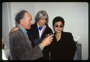 Jonas Mekas, Yoko Ono, AFA film screening afterparty, 1995, 12#005 